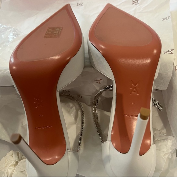 Amina Muaddi Ursina Heels - white - Picture 15 of 16